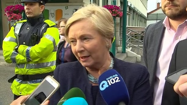 Enda Kenny, Frances Fitzgerald and a number of other ministers attended the meeting at St Laurence O'Toole National School.