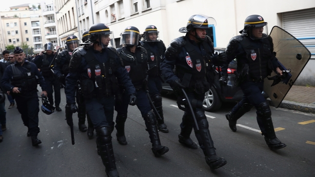 French police in Lille move in after England fan violence
