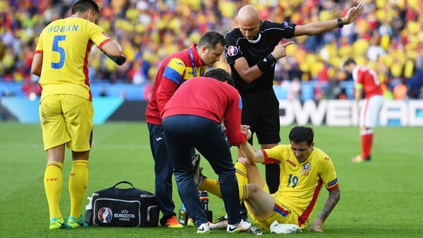 Bogdan Stancu is now an injury doubt for Romania's game with Albania