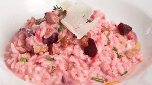 Pancetta, Thyme & Roasted Beetroot Risotto