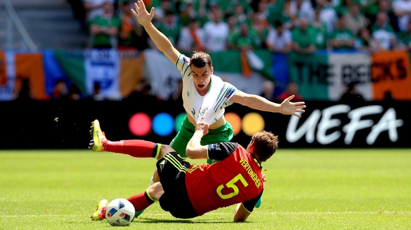 This, believe it or not, is Seamus Coleman fouling Jan Vertonghen