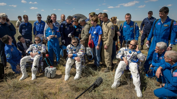 ISS crew landing