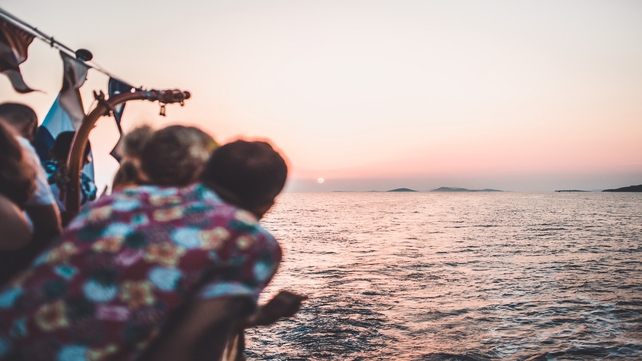 A beautiful sunset at the Love International Festival, Croatia