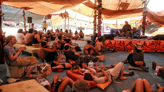 Partygoers at Nowhere, Spain