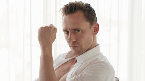 Tom Hiddleston smoulders for W Magazine, image via W Magazine/Twitter