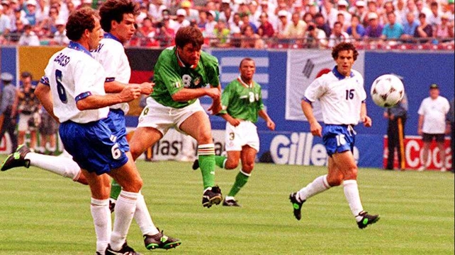 Ray Houghton won the match for Ireland with a first-half goal Ray Houghton won the match for Ireland with a first-half goal