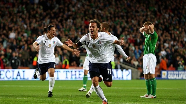 Alberto Gilardino scores at Croke Park Alberto Gilardino scores at Croke Park