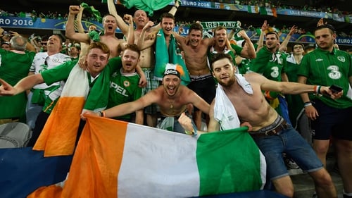 Ireland fans were well received in France
