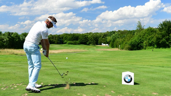 Raphael Jacquelin tees off at Golf Club Gut Laerchenhof