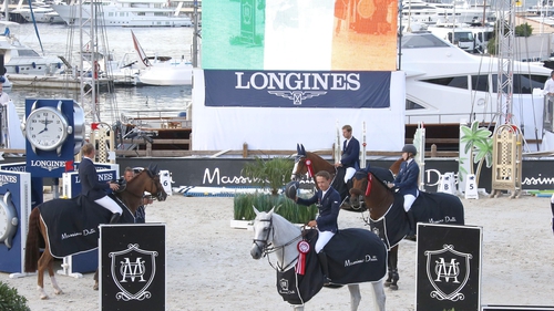 The Irish flag flies high on the French Riviera, where Wexford's Bertram Allen and Molly Malone took victory. (Photo: Stefano Grasso/LGCT)