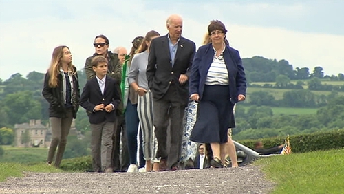 Joe Biden visited Newgrange in Co Meath with his family today