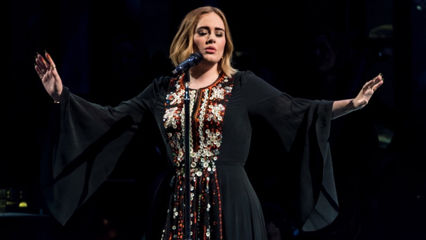 Adele takes flight at Glastonbury on Saturday night