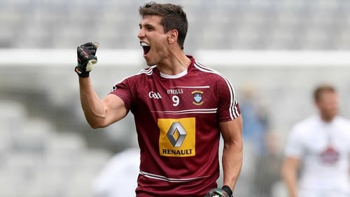 Westmeath's Denis Corroon celebrates at the final whistle