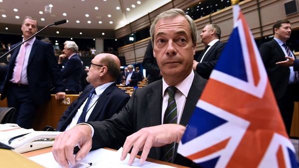 Nigel Farage's remarks were greeted with boos from the members of the parliament