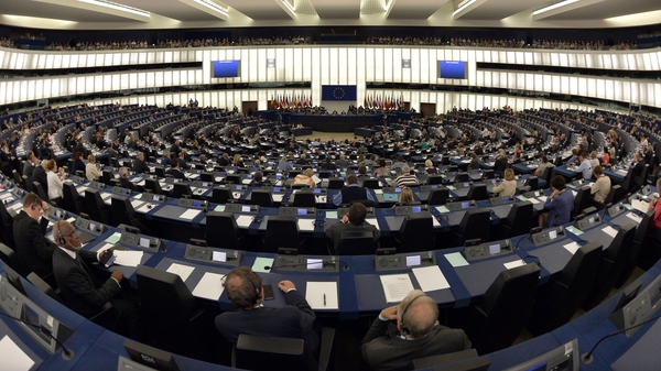 Members of parliament attend the European Parliament monthly session in Strasbourg