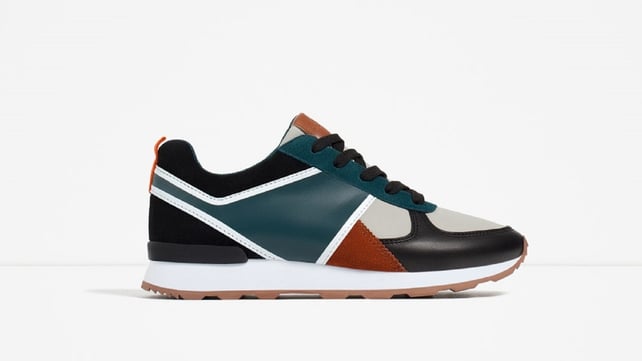 Colour block with these multicoloured sneakers by Zara