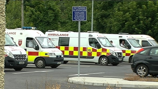 Ambulances wait outside St Vincent's Care Centre in Athlone Ambulances wait outside St Vincent's Care Centre in Athlone
