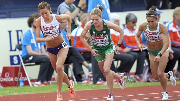 Fionnuala McCormack in action in Amsterdam