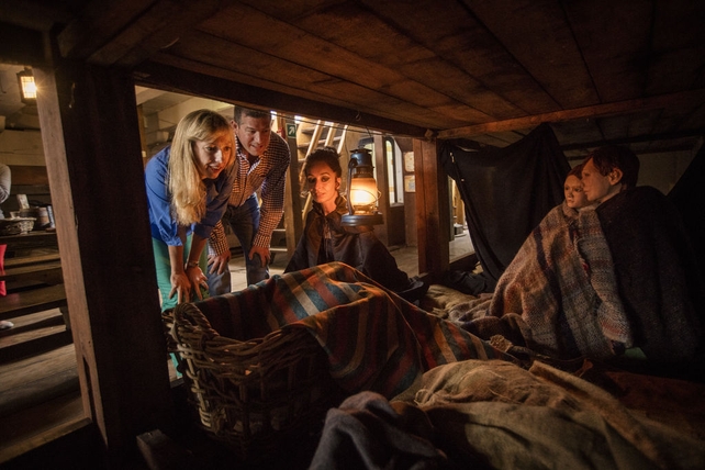 Below deck on the Dunbrody Famine Ship
