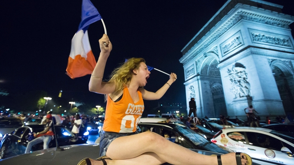 France fans rejoiced after their semi-final win over Germany