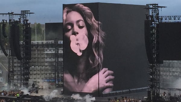 The massive screen at Beyoncé's Croke Park concert