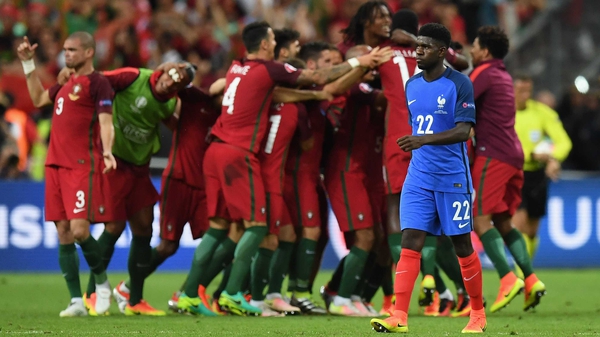 Samuel Umtiti made his debut for France in the Euro 2016 quarter-final against Iceland