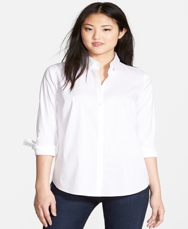 Poplin shirt from Nordstrom - This shirt looks pretty stiffy, which means it's pretty formal. 