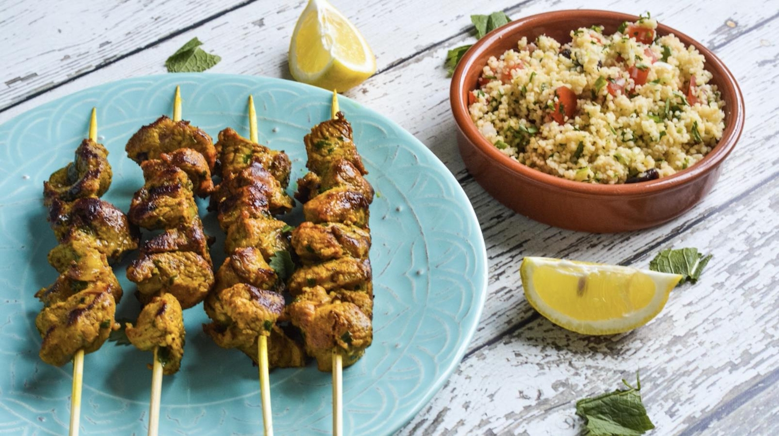 Ketty S Lamb Kebabs With Spices And Tabbouleh
