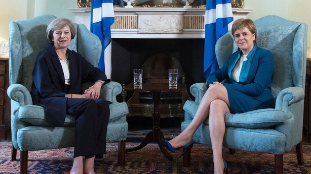 May and Sturgeon met on Friday
