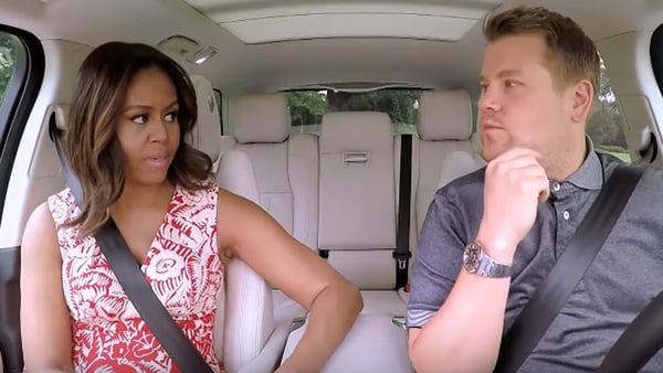 The First Lady of the United States joins James Corden in the hot seat