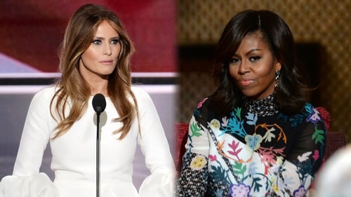 Melania Trump and Michelle Obama. Spot the difference