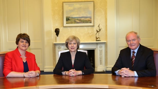 Arlene Foster, Theresa May, Martin McGuinness
