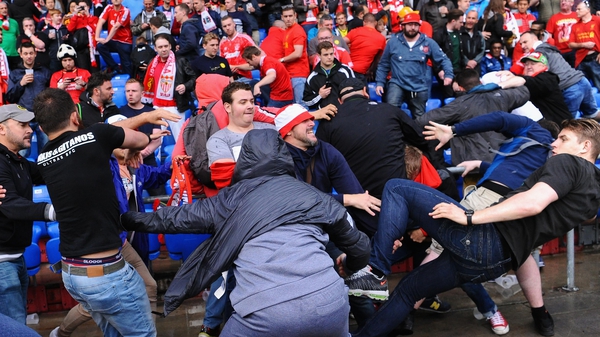 Fans were involved in scuffles prior to the Europa League final between Liverpool and Sevilla