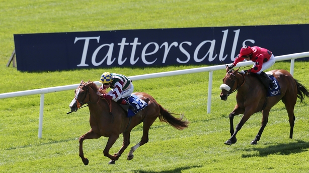 Pat Smullen on Creggs Pipes at the Curragh in May