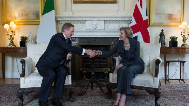 Enda Kenny meets Theresa May at Downing St