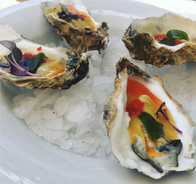 Oysters in passion fruit