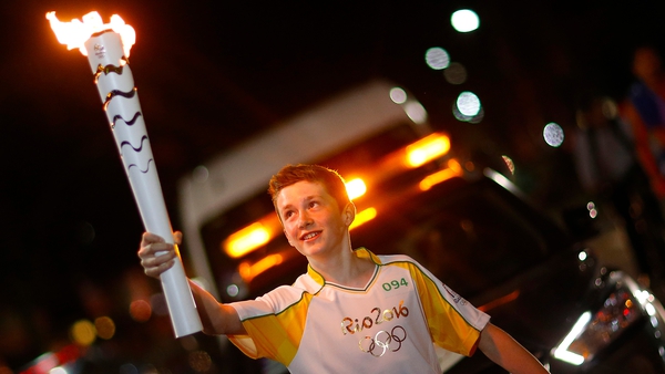 Mark is one of around 12,000 torchbearers ahead of next Friday's opening ceremony