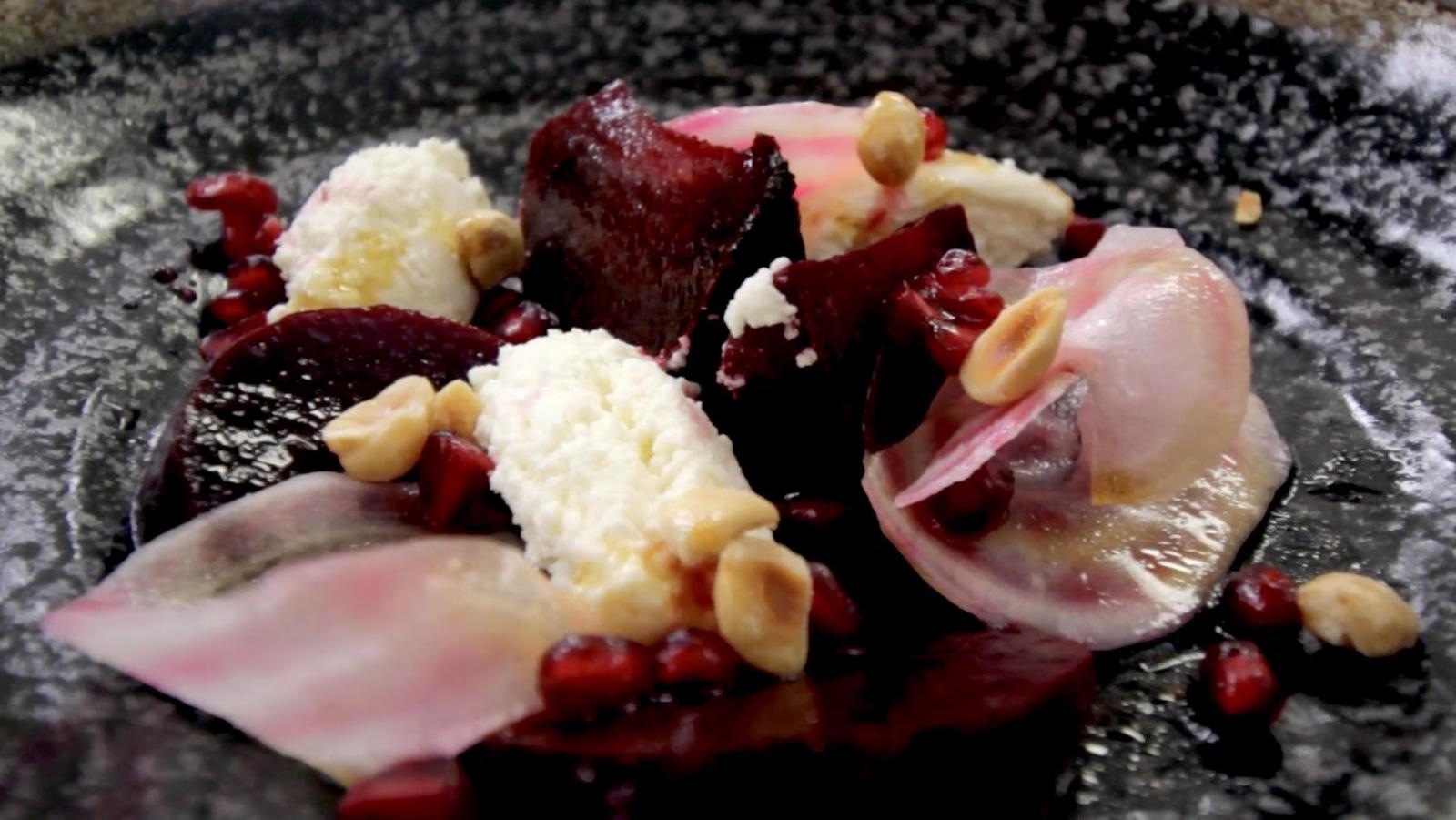 Dublin Cookery School's Whipped Goats Cheese and Beetroot Salad