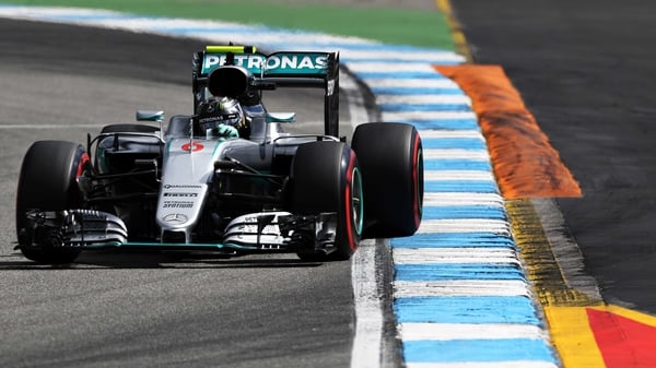 Nico Rosberg has topped all three practice sessions at Hockenheim.