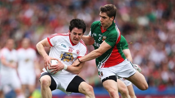 Lee Keegan in action against Tyrone in the 2013 All-Ireland semi-final
