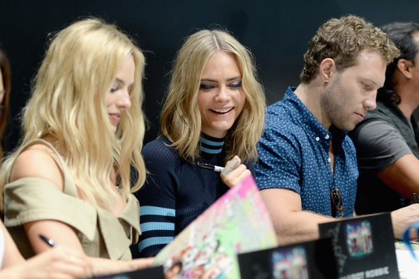 Suicide Squad co-stars Margot Robbie and Cara Delevingne