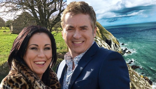 Jessie Wallace and Shane Richie on location earlier this year
