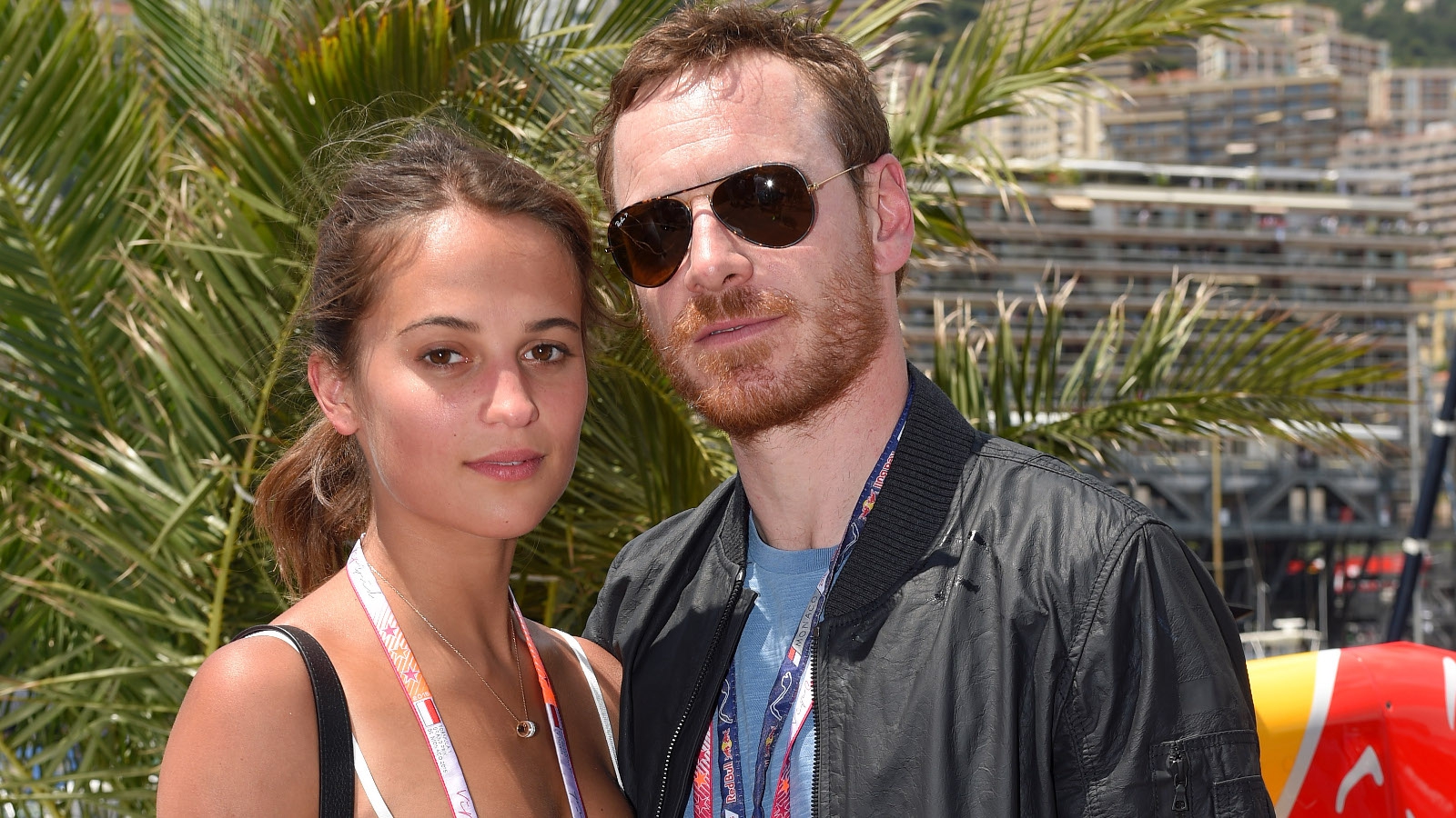 Alicia Vikander – With Michael Fassbender with their baby out in