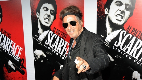 Actor Al Pacino arrives at the release of 'Scarface' On Blu-ray at the Belasco Theatre in LA in 2011