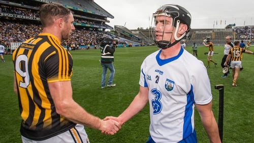 Kilkenny's Michael Fennelly and Pauric Mahony shakes hands after the drawn encounter