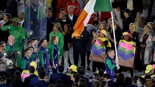 Paddy Barnes proudly carried the flag for Ireland at the opening ceremony
