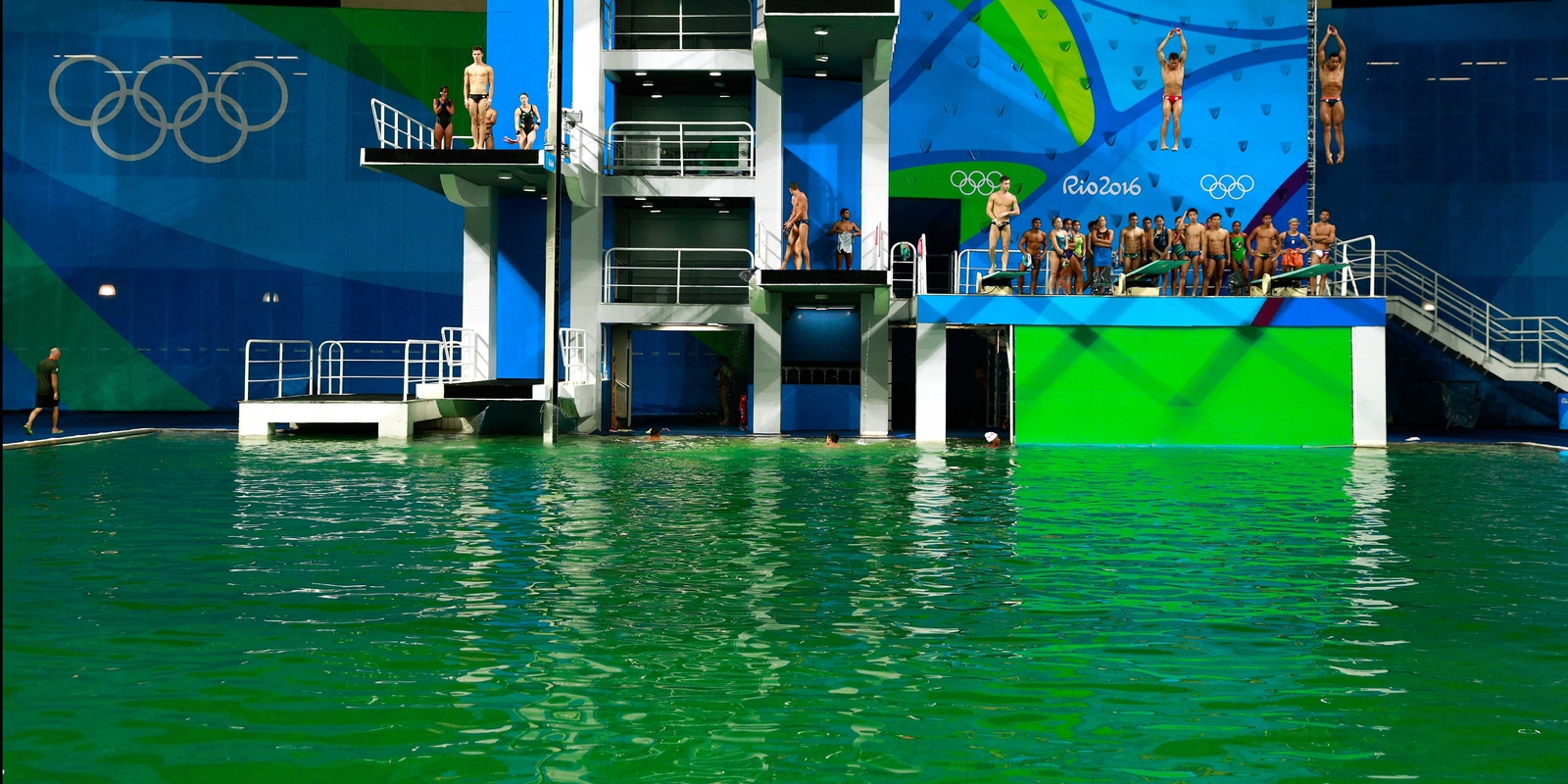 Olympic Diving Pool Shut To Treat Green Water