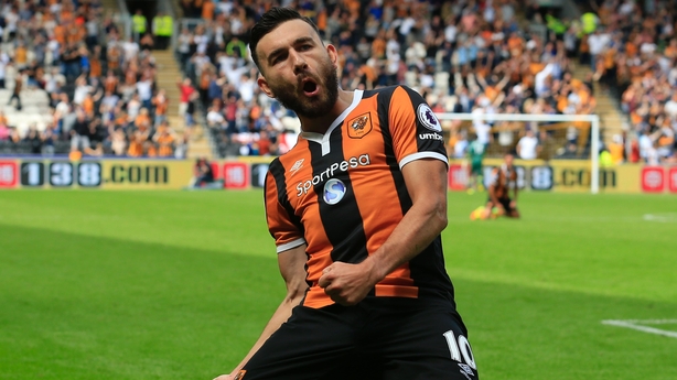 Robert Snodgrass celebrates Hull's winner