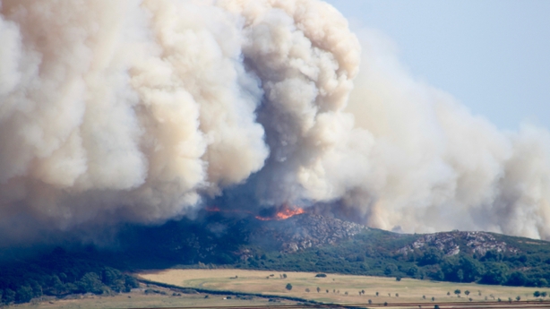 Bray Head fire (Pic: Daniel Haydock)