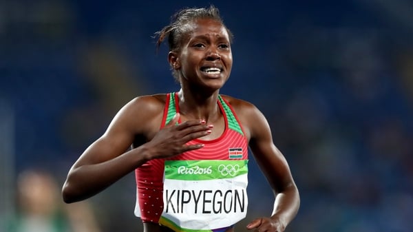 Faith Kipyegon's emotions come to the surface following victory